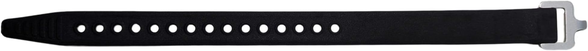 Heavy Duty Utility Tension Compression Lashing Strap Tie Down Secures Skis Gear Equipment Cords Hoses (Black, 12") (2 Pack)