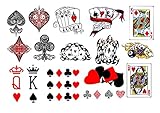 PLAYING CARDS Tatouages temporaires