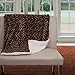 Sherpa Fleece Throw Blanket - 50x60-Inch Machine-Washable Reversible Throw - Fluffy Blankets for Couch, Chair, or Bed by Lavish Home (Leopard)