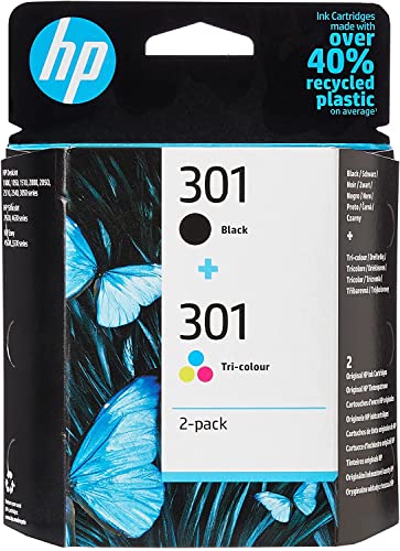 Têtes d'impression HP DeskJet 2549 - Pack de 2 cartouches d'encre noire et couleur n°301