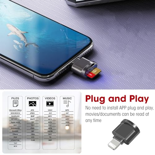 Verilux Micro SD Card Reader for iPhone, Silver - Image 7