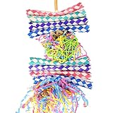 Bonka Bird Toys 1730 Foraging Heart Forage Shredding Natural Parrot Quaker Parrotlet Cockatoo Finch