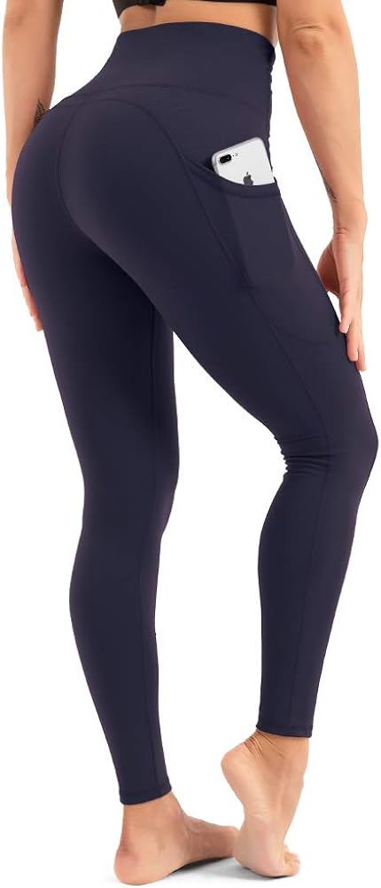 CLUCI High Waist Yoga Leggings for Women Tummy Control Workout Pants Non-See Through 4 Way Stretch with Pocket