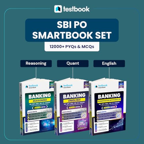 Testbook SBI PO SmartBook Combo Set of 3 Books English, Reasoning...