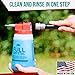 Full Crystal Window Cleaning Kit- 4 oz Glass Cleaner and Bottle with 27ft Reach will clean up to 20 Windows- Scrub Free, Rinse Free Glass Cleaner Spray Removes Dirt, Grime and Water Deposits