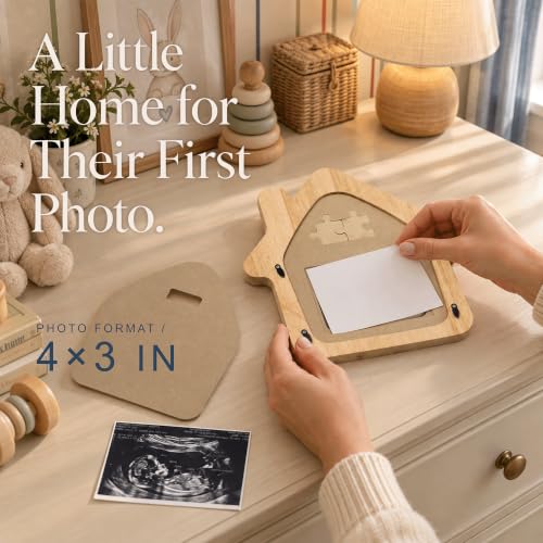 Ultrasound Picture Frame with Pregnancy Countdown, Expecting Parents Gift