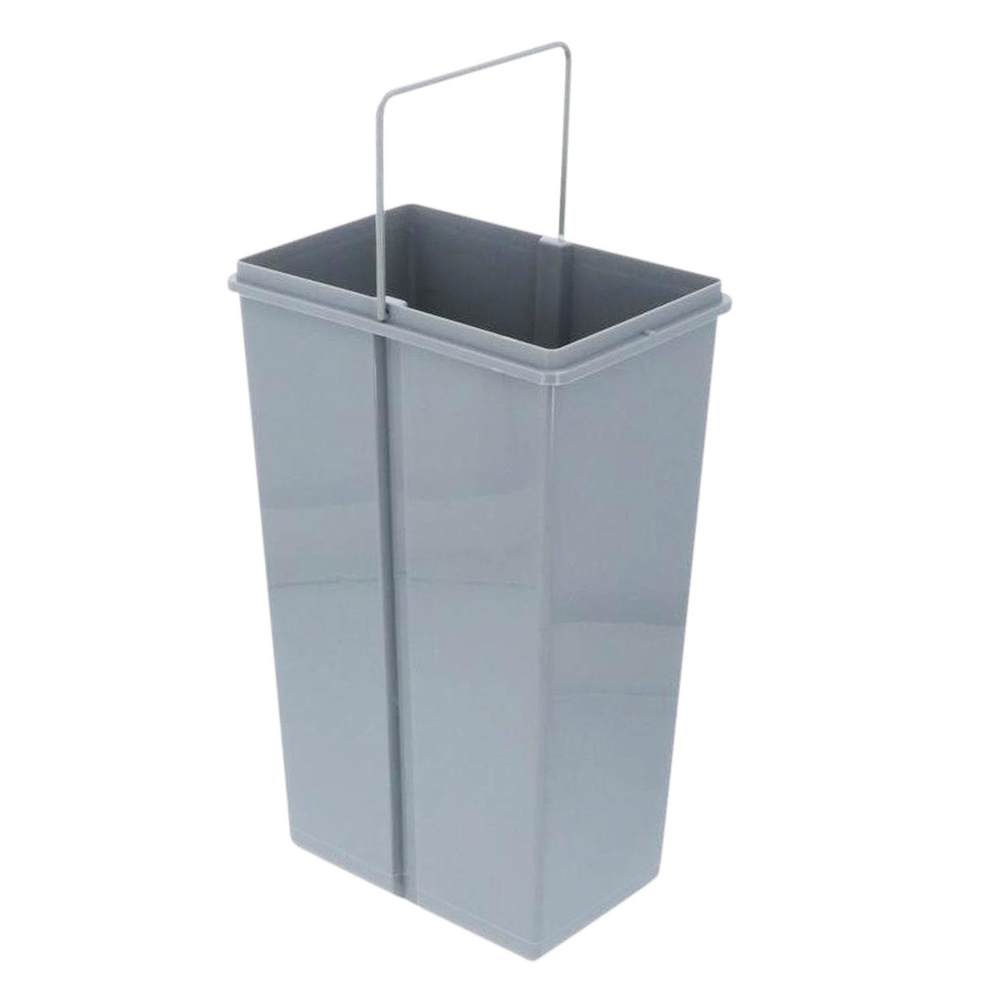 Poubelle de recyclage pour meuble de cuisine, poubelle sous évier 20 L, fixation inférieure et retrait manuel, poubelle amovible, avec couvercle