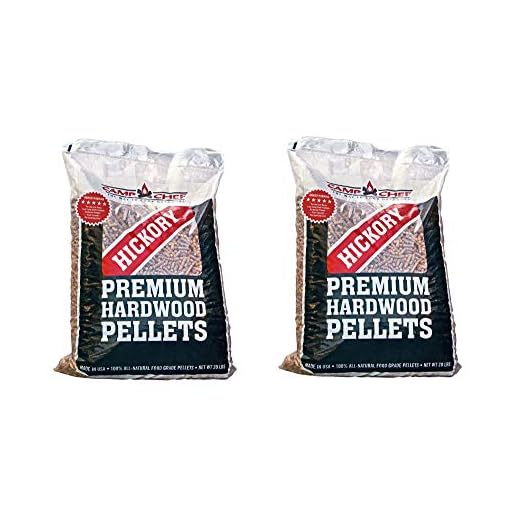 Camp Chef Smoker Grill Premium Hickory BBQ Hardwood Pellets, 20 lbs (2 Pack)
