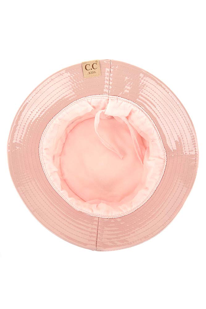 JINS CLOSET Children Kids Girl 2-9 Years Waterproof Shiny Rain Bucket Cap Hat