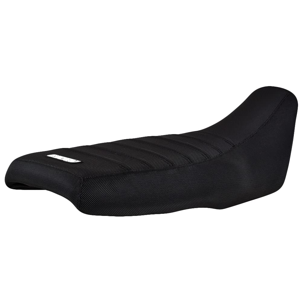 Enjoy Mfg Seat Cover - Compatible Fit for Kawasaki 2008-2018 KLR650 KLR 650 2ND GEN - #304 (All Black Pleated)