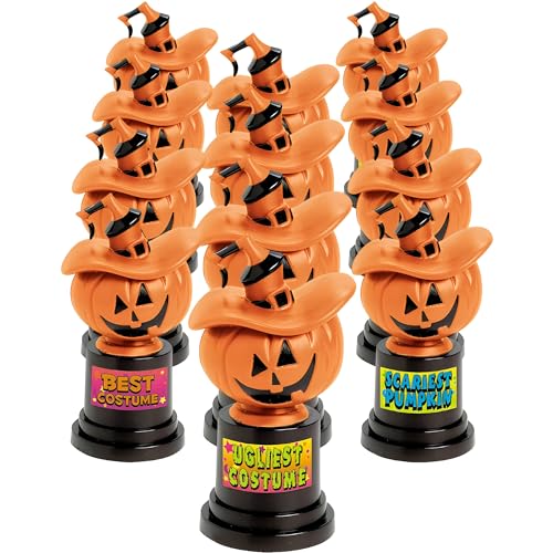Spooky Orange Jack-O’-Lantern Costume Trophies - 2.5