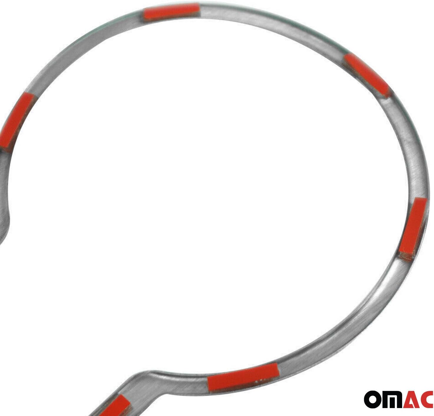 OMAC Front Cup Holder Frame Molding Trim for Hyundai Veloster 2012-2017 S.Steel 1Pc