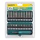 wolfcraft Sicherheits-Schraubendreher Set 31-tlg. - 1386000 - Metallkassette mit 30 Solid-Bits, 25 & 50 mm - Inkl. Handschraubendreher & verschiedene Bit-Größen
