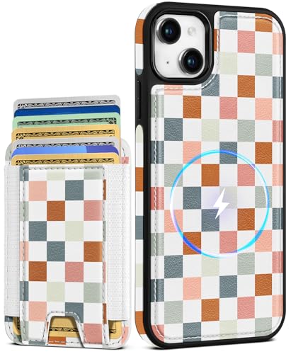 Coque iPhone 15 portefeuille amovible pour 7 cartes