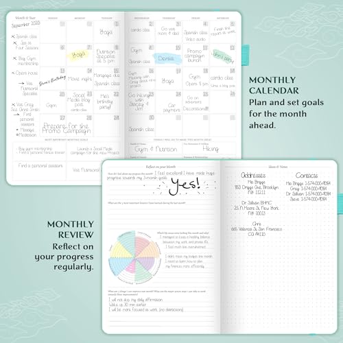 Image of Legend Planner Undated, Weekly & Daily Goal Journal, A5 Aquamarine