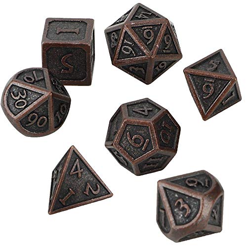 Metalen dobbelstenen, onregelmatige vorm Vintage dobbelspellen, dobbelstenen set, voor kantoor Verschillende spellen… - Image 3