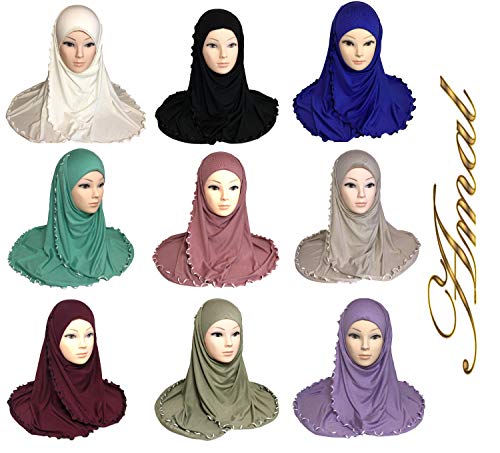 Amal Muslim Hijab Amira Islamic Scarf for Women Cotton USA Collors4