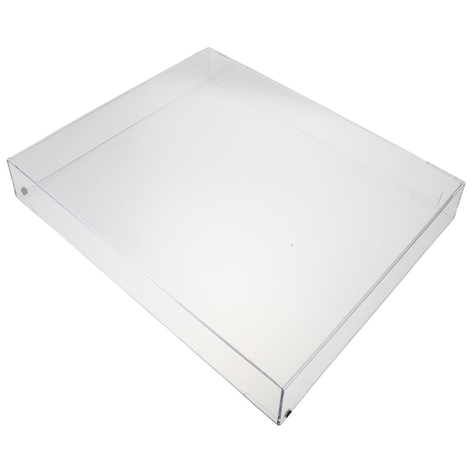OUNONA Coperchio in acrilico trasparente 16,2x13,2x2,4 pollici per installazioni audio domestiche - Protezione antipolvere affidabile per stereo
