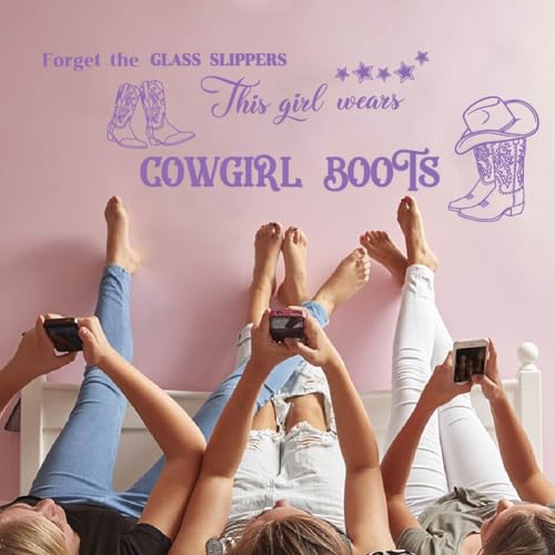 Vinilo Decorativo Cowgirl Boots SUPERDANT Colorido 90x30cm