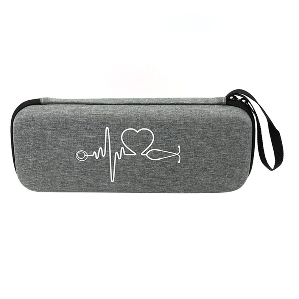HEALLILY Estuche para Estetoscopio Portátil Resistente a Golpes con Compartimentos Múltiples Compatible con Litø Caja De Almacenamiento Compacta con Bolsillo para Accesorios Médicos
