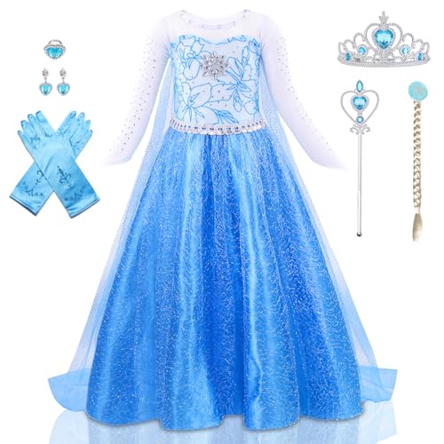 AHLPO Elsa Dress Princess Costume for...