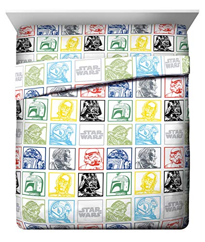 Image of Jay Franco Kids Sheet Set with Fitted, Flat Sheets & Pillow Cover - Ultra-Soft Bedding with Pillowcase for Room Decor, Multi - Star Wars, 4 Piece Queen