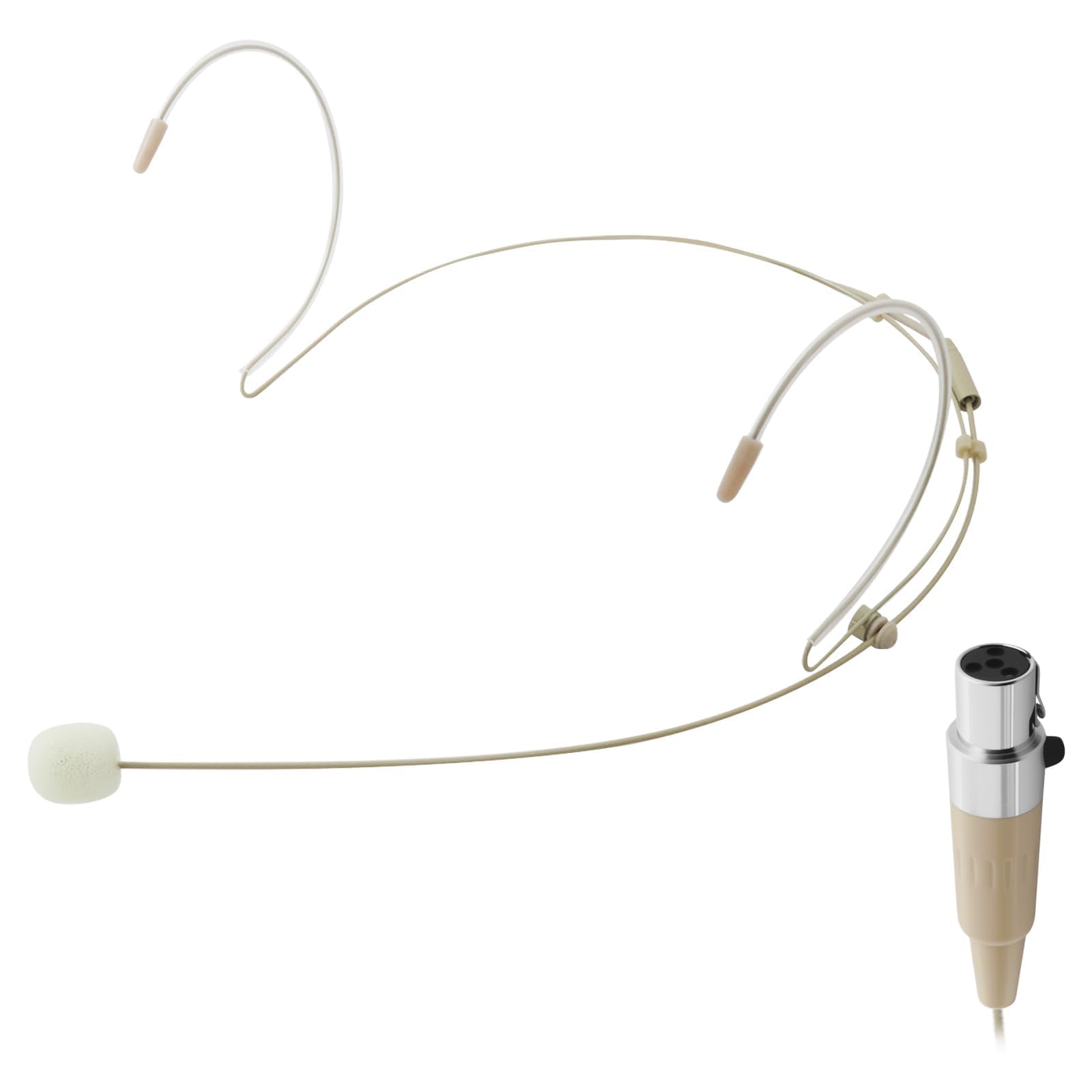 Headset Microphone Discreet Over Ear Microphone Compatible with Shure Wireless System Bodypack Transmitter with TA4F Mini XLR Plug, Ideal for Lectures, Live Performances, Theater, and Podcasts(Beige)-image-39