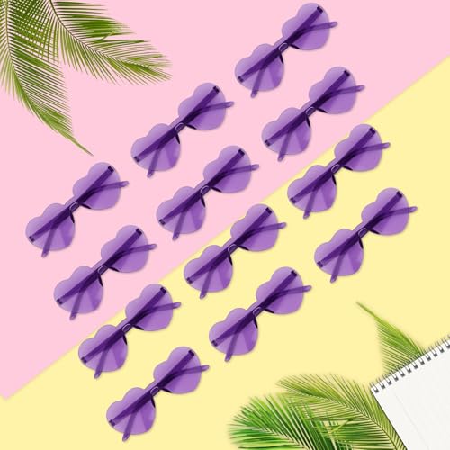 Image of Heart Sunglasses 12 /18 /24 Pcs Heart Shaped Glasses for Women Cute Funny Party Glasses Party Favors Accessories