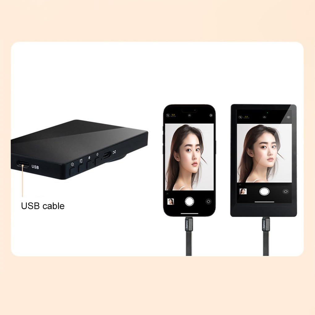 Posición Ajustable para composición a Larga Distancia, Pantalla para Selfie para teléfono, cámara ABS, Parte Trasera para, fácil de agarrar