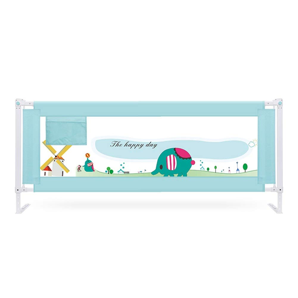 Barandillas para Cama, Separador de Cama, Funda extraíble y Lavable, Valla para Cuna Ajustable en Altura (Color: C, Tamaño: 2 m)