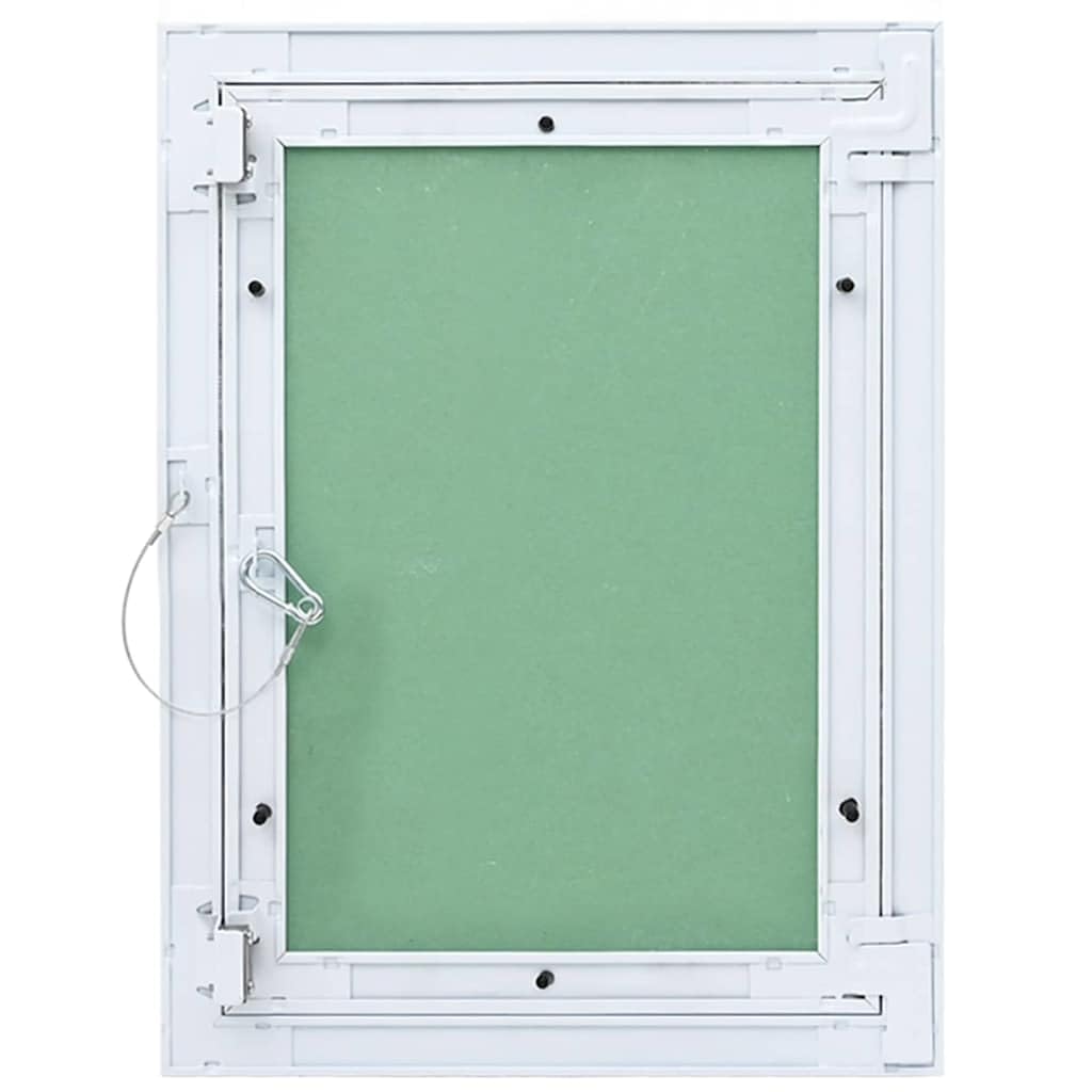 Genérico Panel de Acceso Verde y Plata 35 x 45 cm Aluminio y Pladur,Bricolaje,Materiales de construcción,Trampas,Verde,4018458