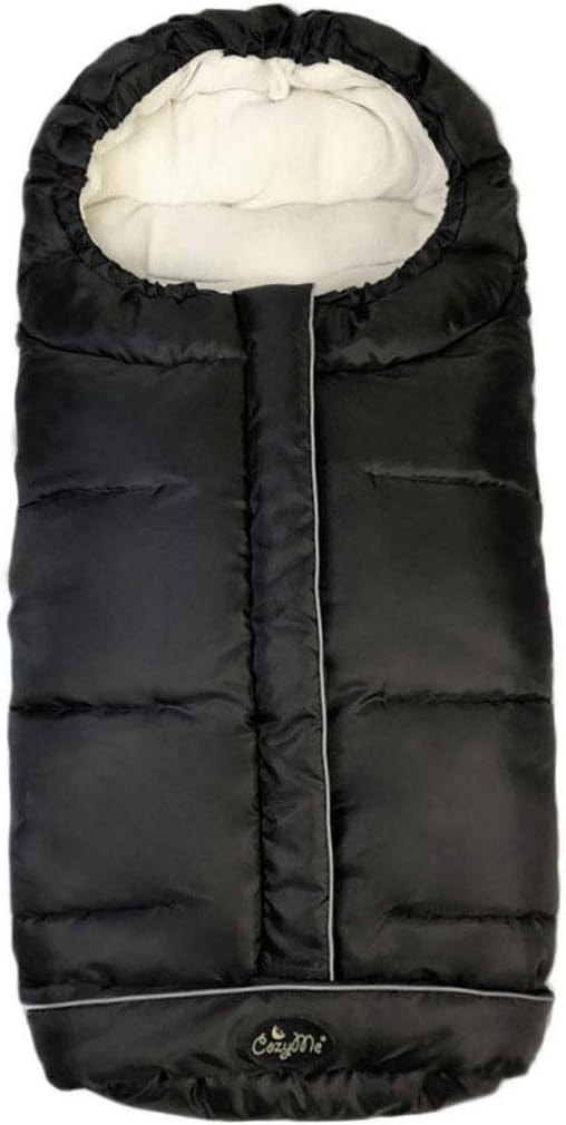 Cozy Baby Sleeping Bag, Toddler Stroller Footmuff, 5 Way Zippers Style for Baby Easy in&Out, Extension Cozy Toes Fits Baby Grows, Foldable with Stroller, Multi-Function,Black
