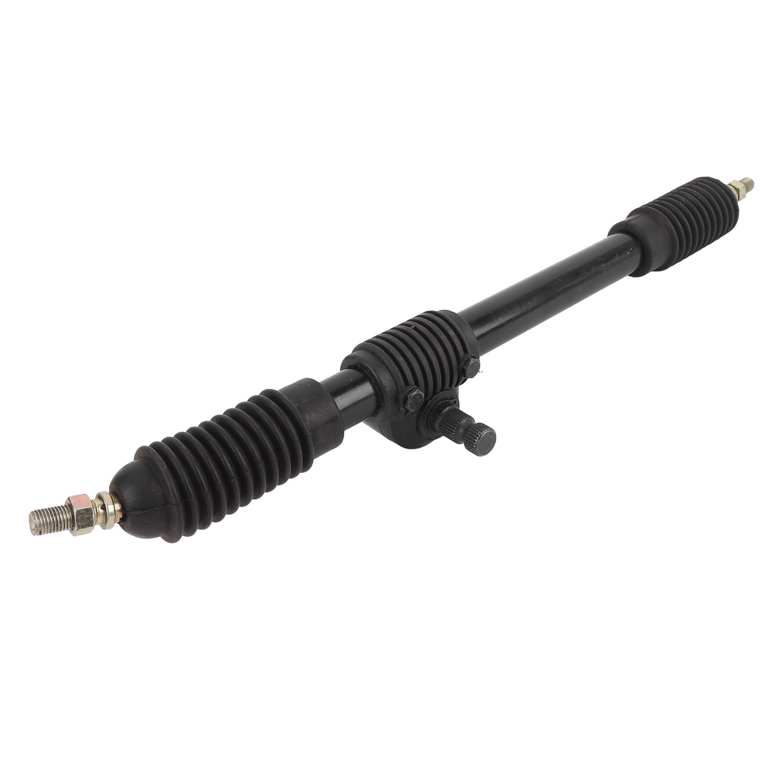 CHICIRIS Cremallera de Dirección Asistida de 490 Mm, Aleación de Acero de Alta Dureza 30T con Revestimiento Antioxidante Negro, para Triciclo Todoterreno Go Kart ATV