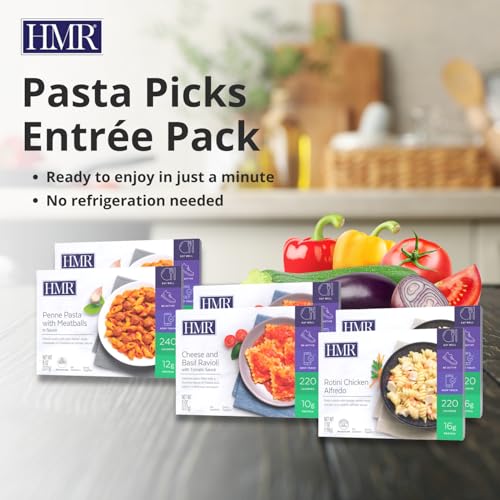 Image of HMR Pasta Picks Entree Pack, 6 Ready-to-Eat High Protein Meals