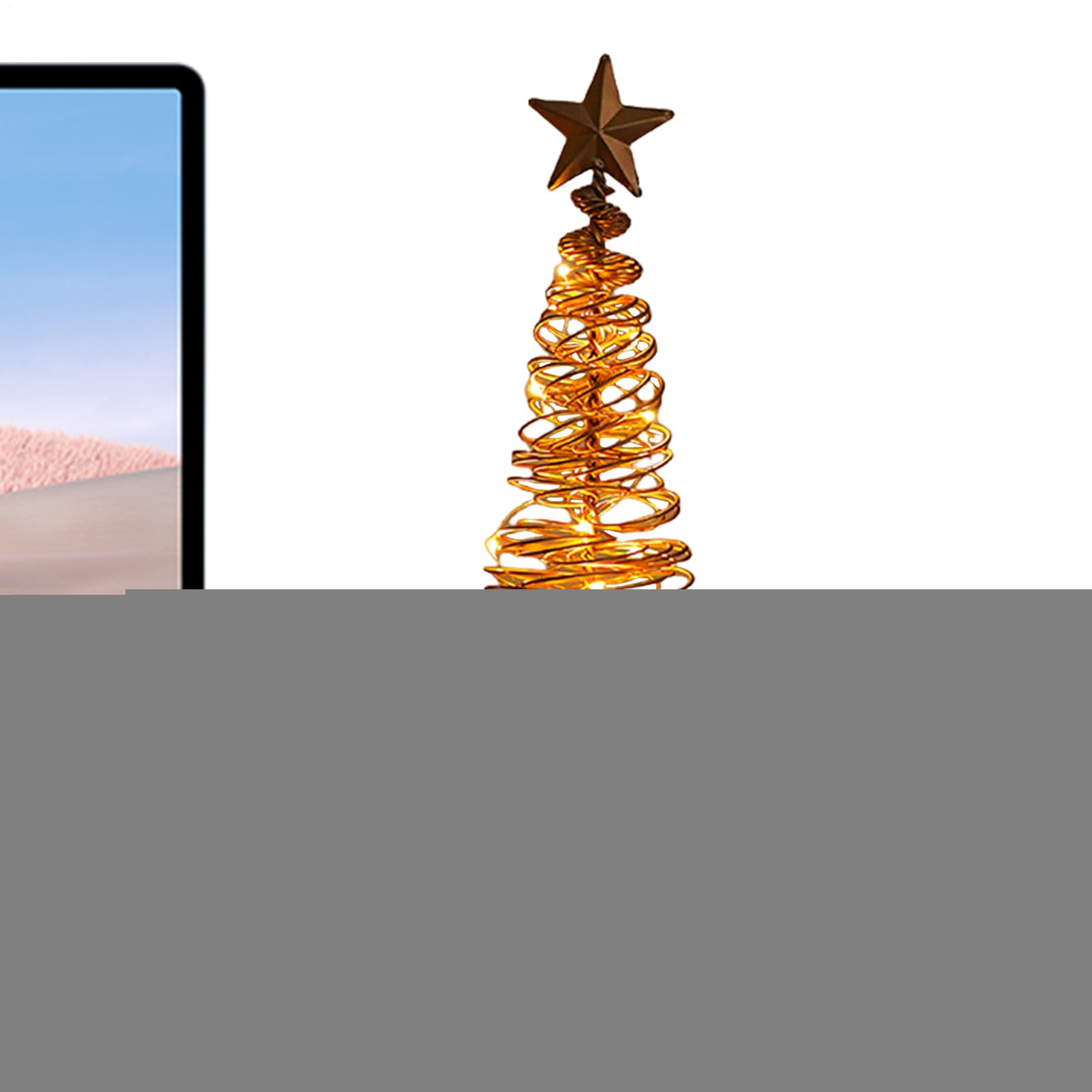 Arbre de Noël éclairé et lampe de table lumineuse pour décoration de fête
