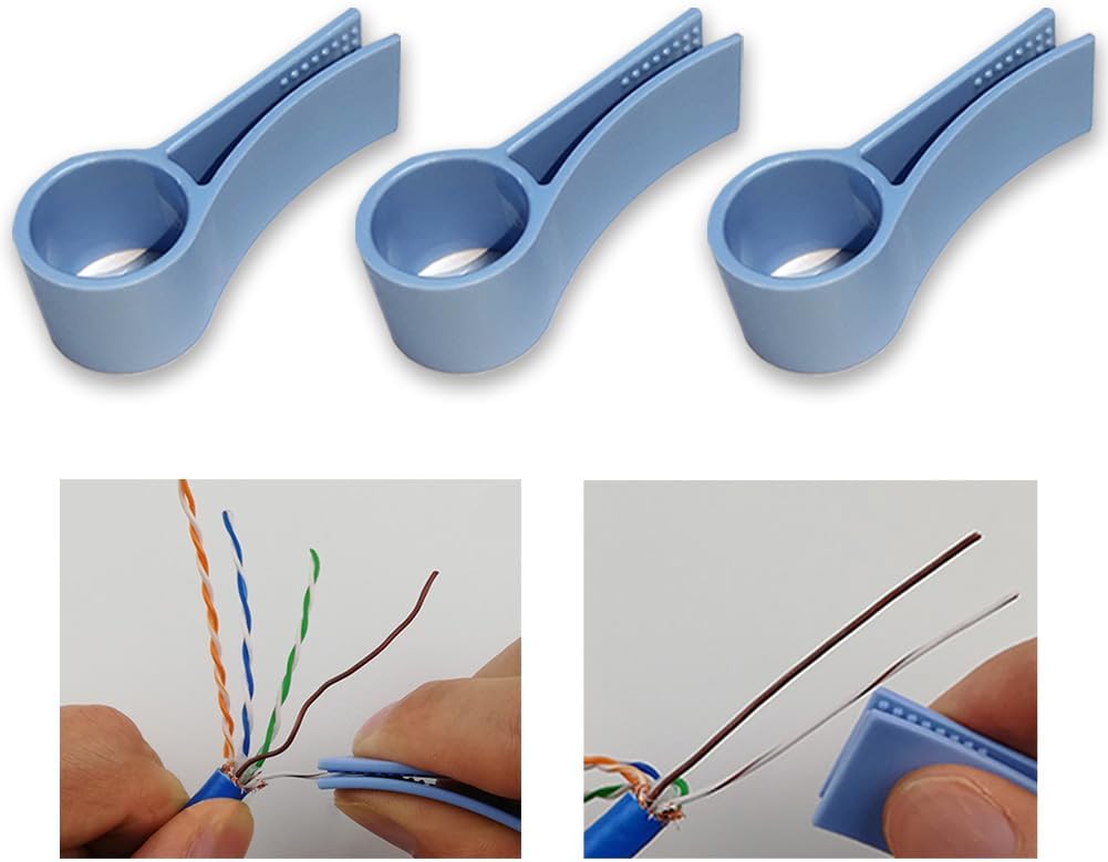 Network Cable Untwist Tool, Engineer Wire Straightener Pair Separator Tool for CAT5/CAT5e/CAT6/CAT7 Quick and Easy to Solve (3)