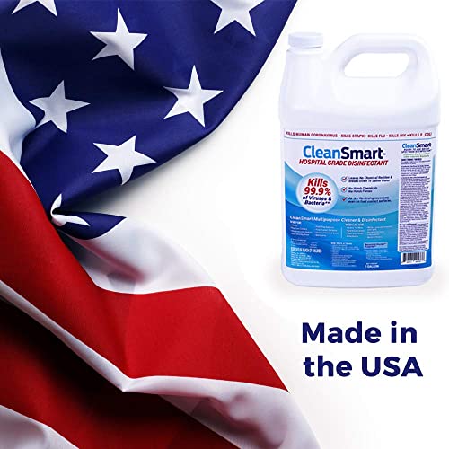 Image of CleanSmart Hospital Disinfectant, Kills 99.9% of Viruses and Bacteria, Hypochlorous Acid Technology, EPA Registered, 23 oz, (Pack of 6) (HOCL)