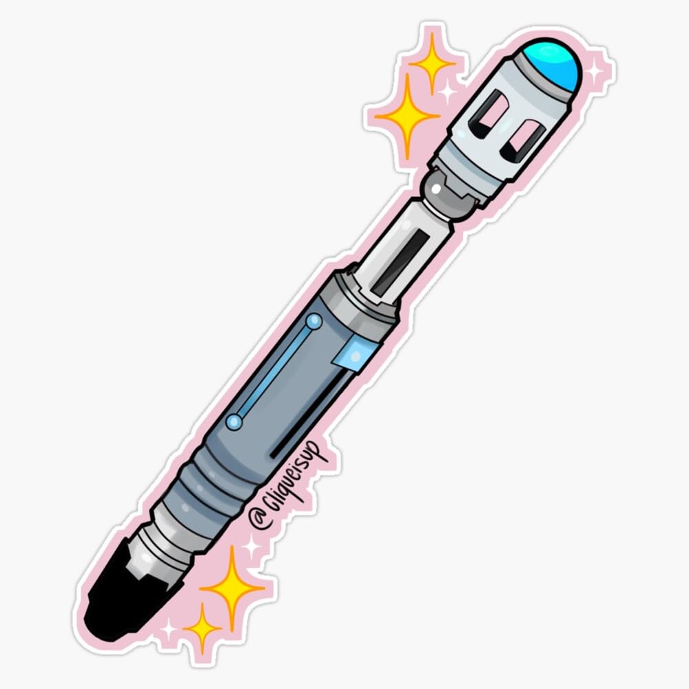 10Th Doctor Sonic Screwdriver Sticker Bumper Sticker Vinyl Decal 5