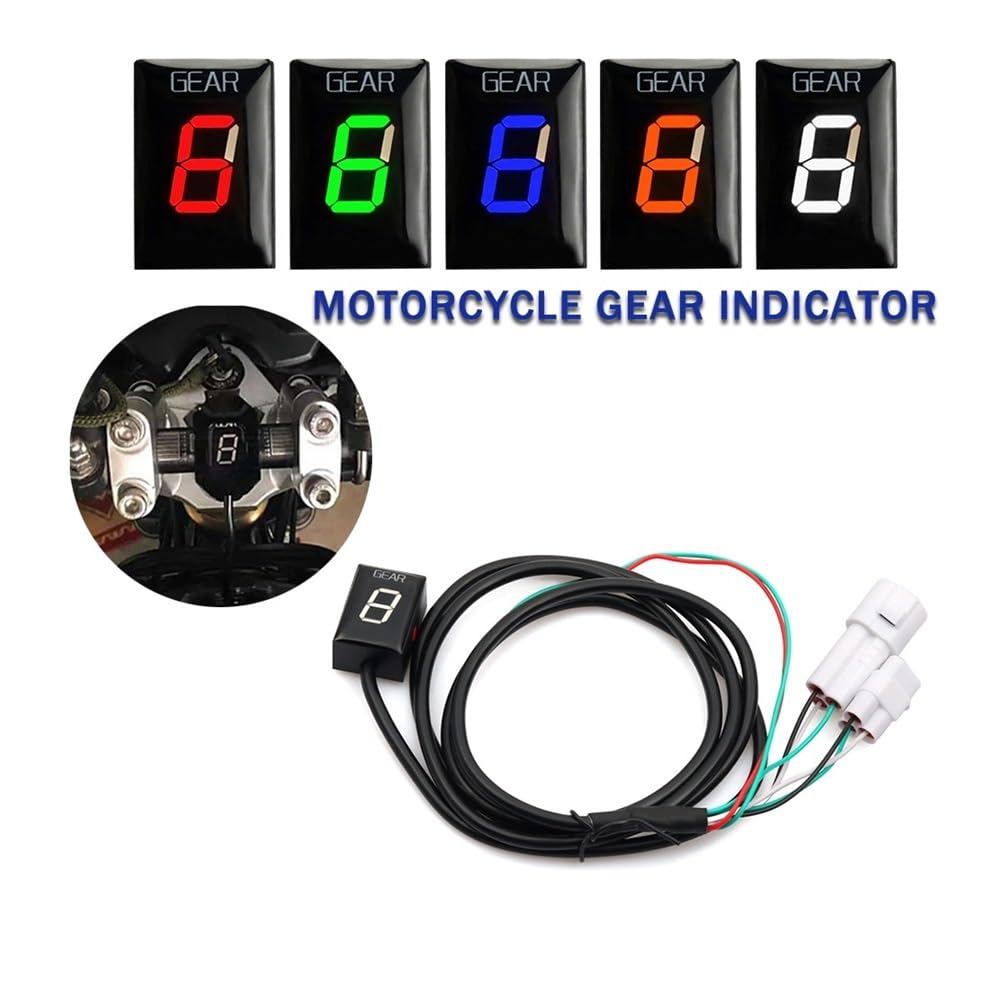 Indicador Marchas Motocicleta Indicador De Marcha 1 A 6 Niveles para Motocicletas para XJ6 R1 R6 Fzh150 Fzn150 Xt660 Xjr1300 Fz16 FZ1 FZ-S Xvs950A Fz8 Fz6r