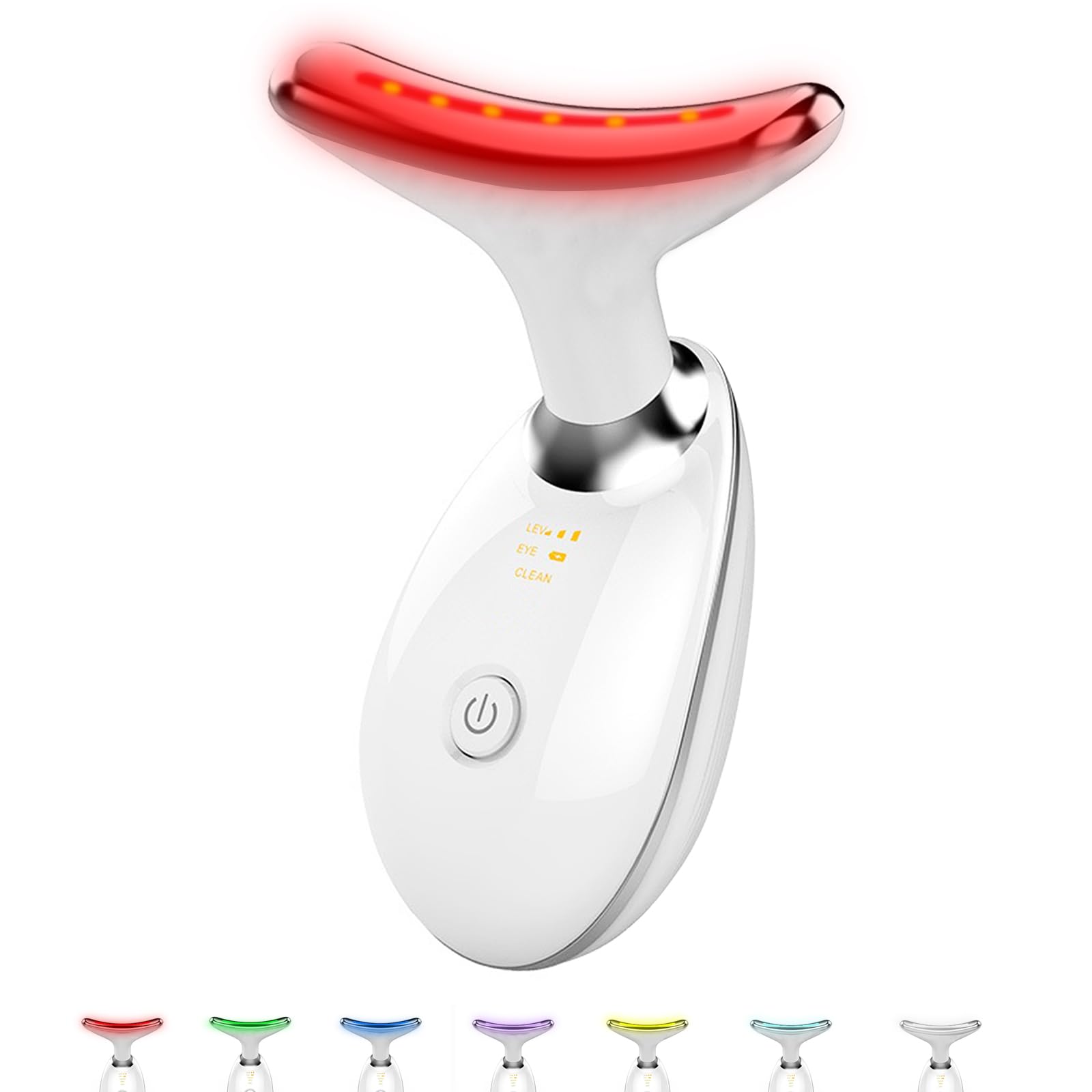 Facial and Neck Massager，7 Color Led Light Therapy for Face and Neck, Multifunctional Facial Skin Care Tools,Beauty Device for Home Use-image-14