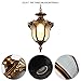 Moddeny Rustic Victorian E26 Exterior Ceiling Pendant Light American Outdoor Waterproof Chandelier Garden Corridor Grape Frame Pavilion Bronze Hanging Light Adjustable Suspension Lighting Fixture