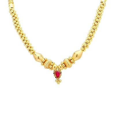 22KT(916) Yellow Gold Necklace for Women-gnkd19026477