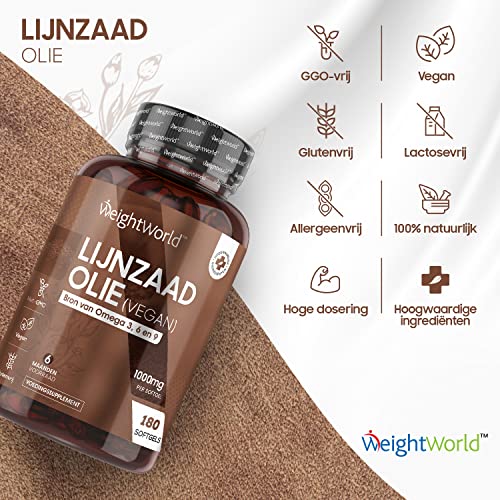 Lijnzaadolie capsules - 1000 mg softgels - Vegan Omega 3, 6 en 9 met DHA en EPA - 180 softgels voor 6 maanden - Image 4