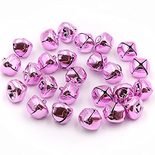 Piccole campane di Natale, campane appese di Natal Piccole campanelle di Natale 30 pezzi/confezione Bellissime(Roze)