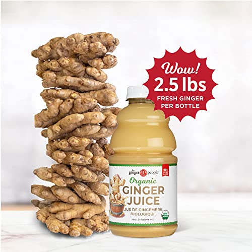 Organic Ginger Juice, 99% Pure Ginger Juice By The Ginger People – Drug Free Digestive Health, Original Flavor, Premium Quality, 32 Oz #TOP2
