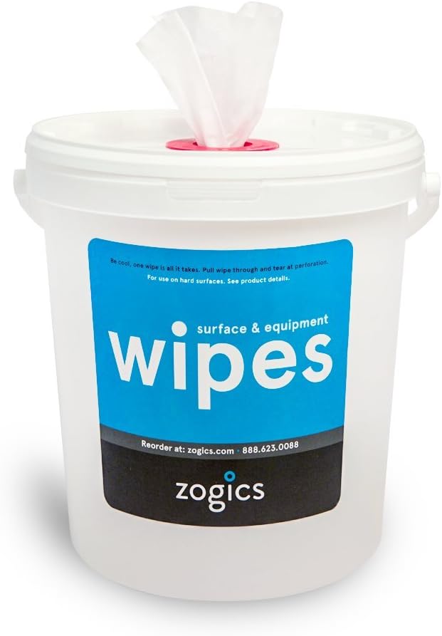 Zogics Disinfecting Wipes and Reusable Bucket Dispenser – EPA Registered Antibacterial Wipes for Disinfecting and Cleaning plus a Refillable Wipes Dispenser Bucket (800 Wipes – 1 Bucket) : Health & Household