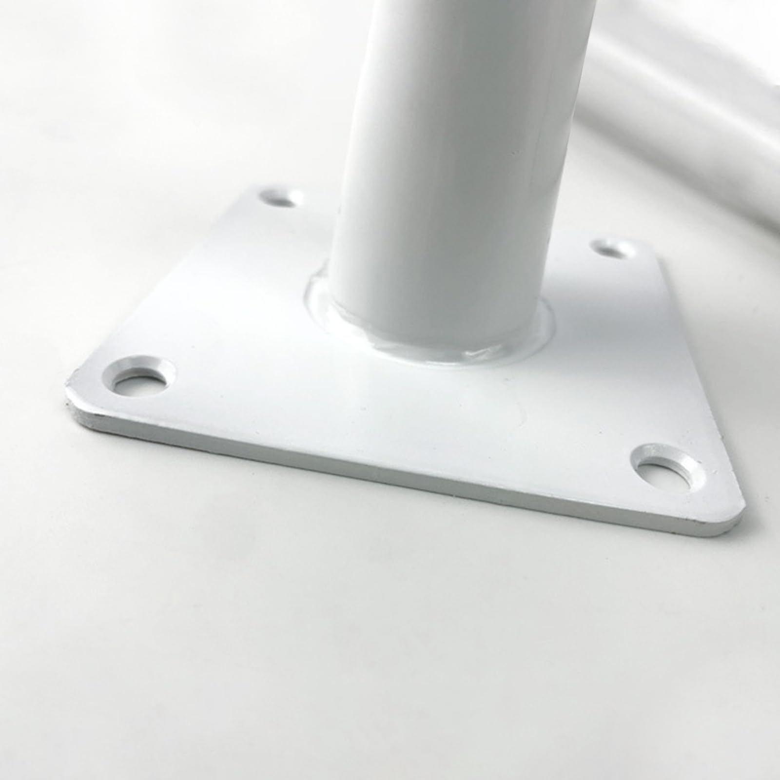 Generico Gambe per Mobili Piedini per Tavolo in Metallo da 30 cm 4 Pezzi Supporto in Ferro Bianco Vernice Spray Piedini per Divano Altezza: 10-72 cm Piedini per Mobile da 30 cm/11,8"