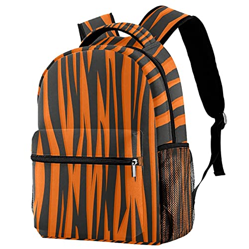 Cartable scolaire noir et blanc style vache et sac à dos étudiant avec poches