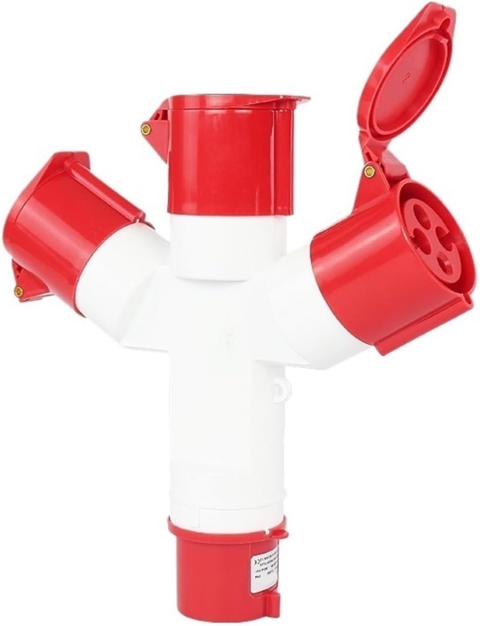 Waterproof Industrial Aviation Plug and Socket one in Three Out 3/4/5 core 16A32A Non-Explosion-Proof Three-Phase Power(4 core 16A)