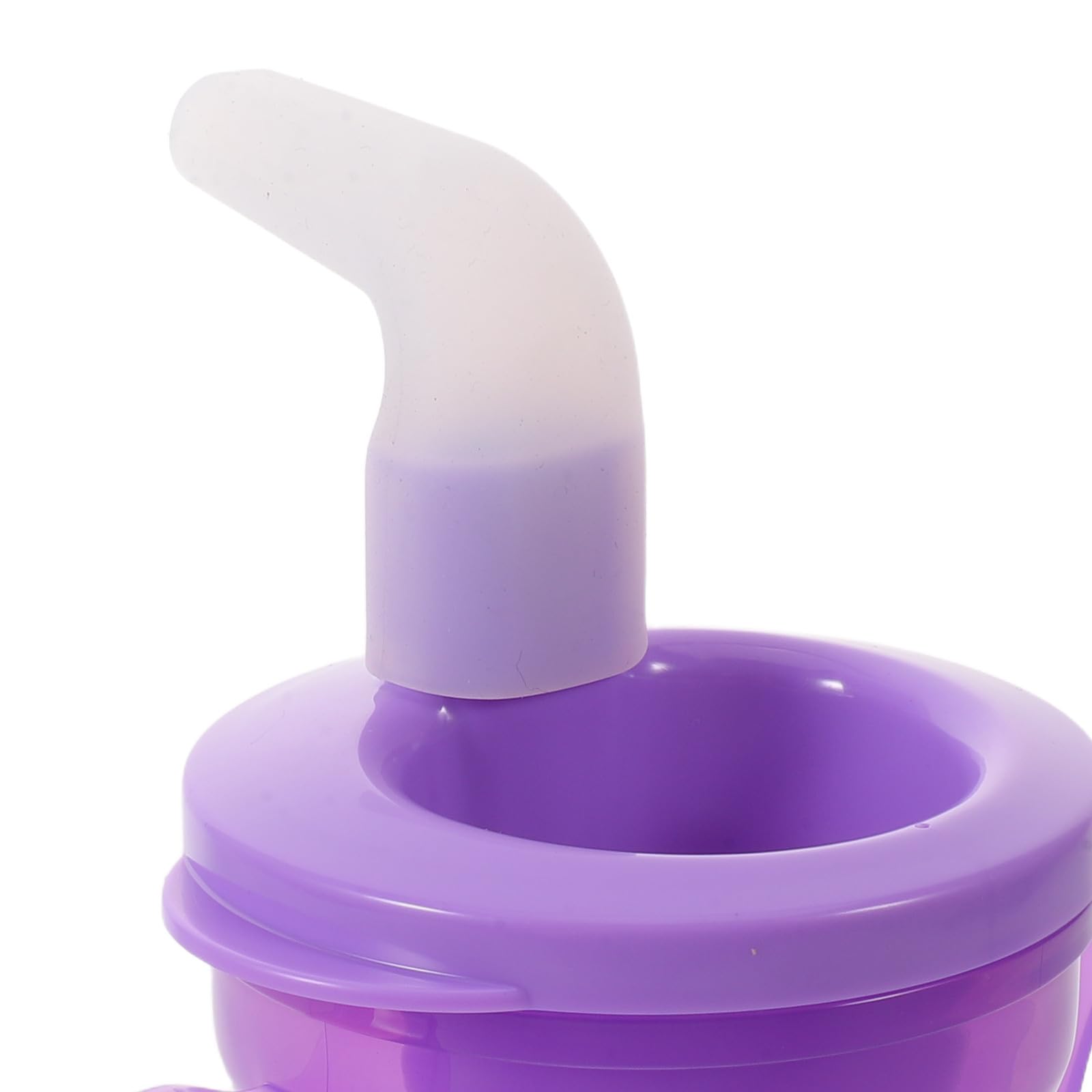 Totority Auslaufsicherer Trinkbecher aus Kunststoff 250ml mit Einfachem Griff und Einhandstabilität für Senioren und Schlaganfallpatienten zur Pflege und Bettgebrauch